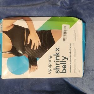 UpSpring Shrinkx Belly Charoal Postpartum Tummy Wrap NEW S/M